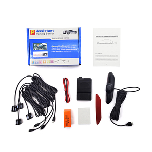 Sensor de aparcamiento Led, Detector de coche, pantalla Parktronic, sistema de Monitor de Radar de respaldo inverso con 4 sensores de aparcamiento - Product Image 1
