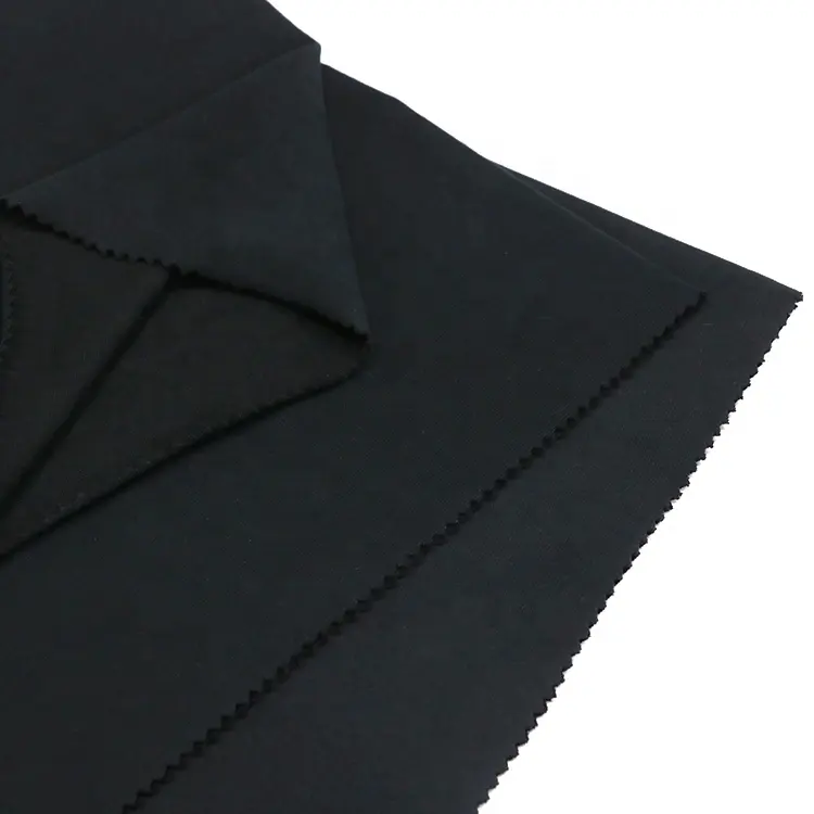 Materiale in puro tessuto nero 100 cotone alta qualità 72*230g