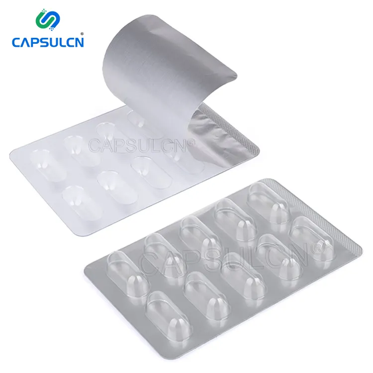 Taille 000-5 En Plastique Capsule Blister Emballage Pour Pilules Avec 10 Trous