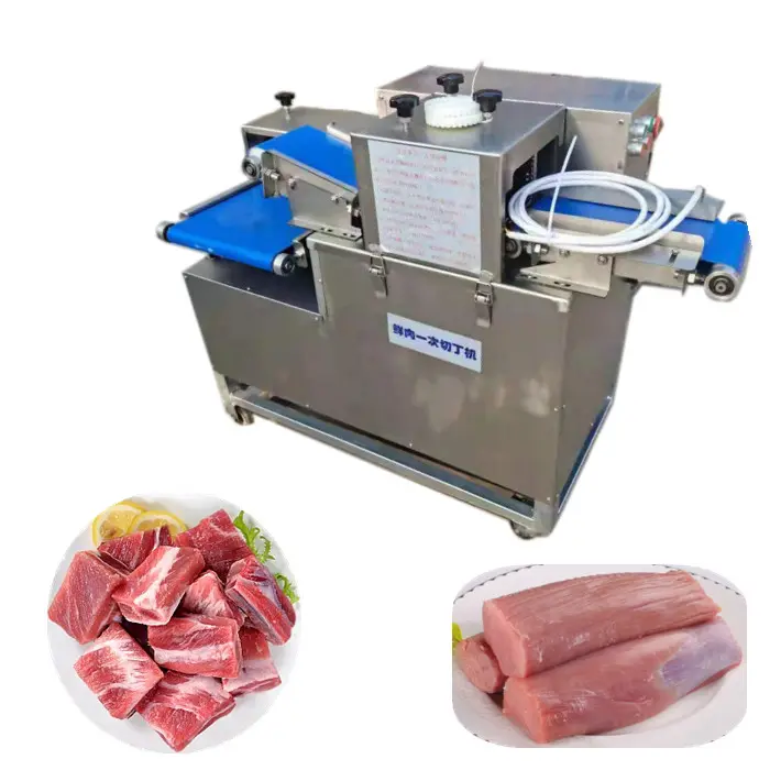 Ommercial Inspired-máquina para cortar carne fresca, cubo horizontal para pechugas de pollo, casher