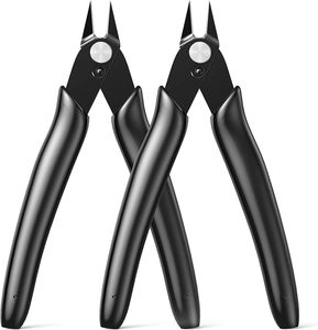 モデルキット、オレンジ5インチマイクロワイヤーカッター、ミニフラッシュカッター、電子機器用クリーンカットプライヤー - Product Image 1