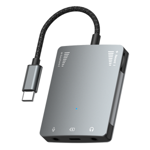 Oem điện thoại di động 3-in-1 Stereo Live Card âm thanh chuyển đổi 3.5mm âm thanh Bộ chuyển đổi sạc TK chuyển đổi trực tiếp tai nghe - Product Image 1