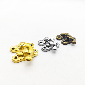 Đúc Túi khóa kim loại Phụ kiện túi khóa sừng khóa Khóa Retro hộp đồ trang sức chốt cho hộp gỗ - Product Image 4