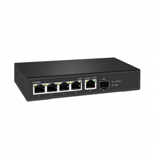สวิตช์เครือข่าย4พอร์ต POE 5พอร์ตพร้อมสวิตช์10G SFP Port 2.5G PoE สำหรับดาต้าเซ็นเตอร์เครือข่ายบ้าน ISP - Product Image 2