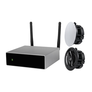 Sistema de audio estéreo multihabitación con streamer multizona y altavoz de techo WiFi inalámbrico para casa hotel villa - Product Image 1
