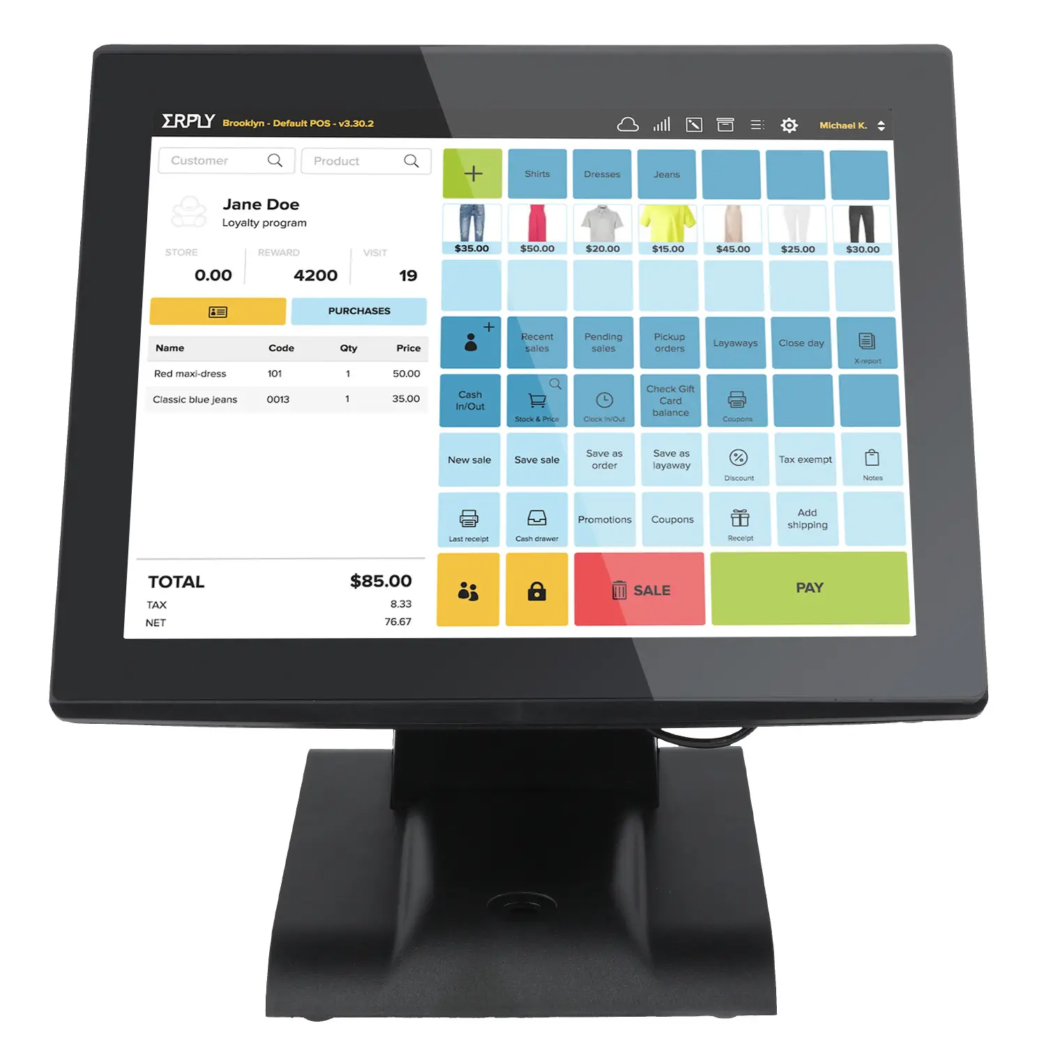 Großhandel individuelles All-In-One 15 Zoll kapazitiver Touchscreen Kassenregister elektronisches Restaurant-System Android Windows Pos