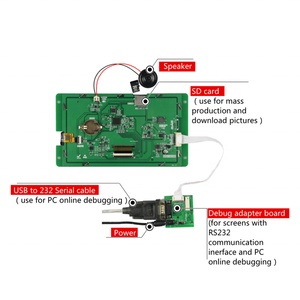 Dacai 7 "TFT Proiettore HMI Touch Screen Resistivo Pannello di Controllo tfp401 raspberry pi zero mipi rgb display tft rgb 8 bit - Product Image 5