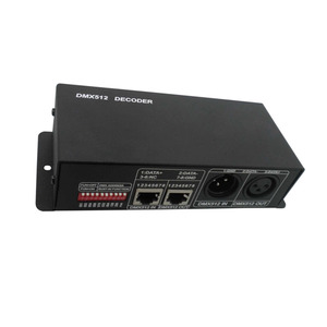3 канала RGB контройлер с управлением DMX декодер с регулируемой яркостью DMX 512 Декодер контроллер для сценического освещения - Product Image 3
