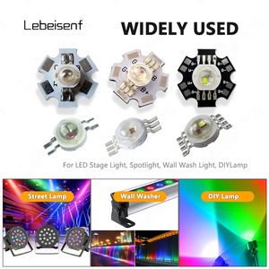 หลอดไฟแอลอีดี3W 9W RGBW 4W 12W ลูกปัดโคมไฟหลากสี700mA 350mA 3V แหล่งจ่ายกระแสไฟฟ้าคงที่พื้นผิวอลูมิเนียม20mm - Product Image 6