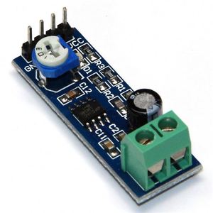 LM386 Audio Amplifier Module 20 Times 5V-12V <strong>Input</strong> 10K Adjustable Resistance Power Amplifier Module