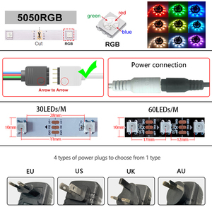 SP503E Smart Wifi <strong>LED</strong> Dimming Controller Set with 5m 5050 RGB Color Light Bar 300LEDs DC12V <strong>5A</strong> Power Supply Alexa Voice Control - Product Image 4
