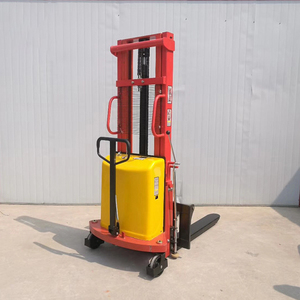 Lager halbautomati scher elektrisch angetriebener Gabel stapler 1,5 Tonnen 3Meter halbe lekt rischer Paletten stapler für den Material transport - Product Image 2