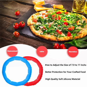Ayarlanabilir silikon Mini fırında kabuk koruyucu Set yeni tasarım pasta kabuk kalkan ticari gıda pişirme kek araçları için alıcılar için - Product Image 5