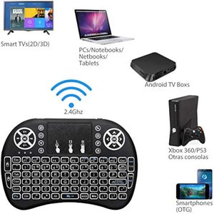 Wireless RGB Mini tastiera telecomando Touchpad Mouse Combo impermeabile per Android TV Box Smart TV OS USB PC finestre Computer - Product Image 2