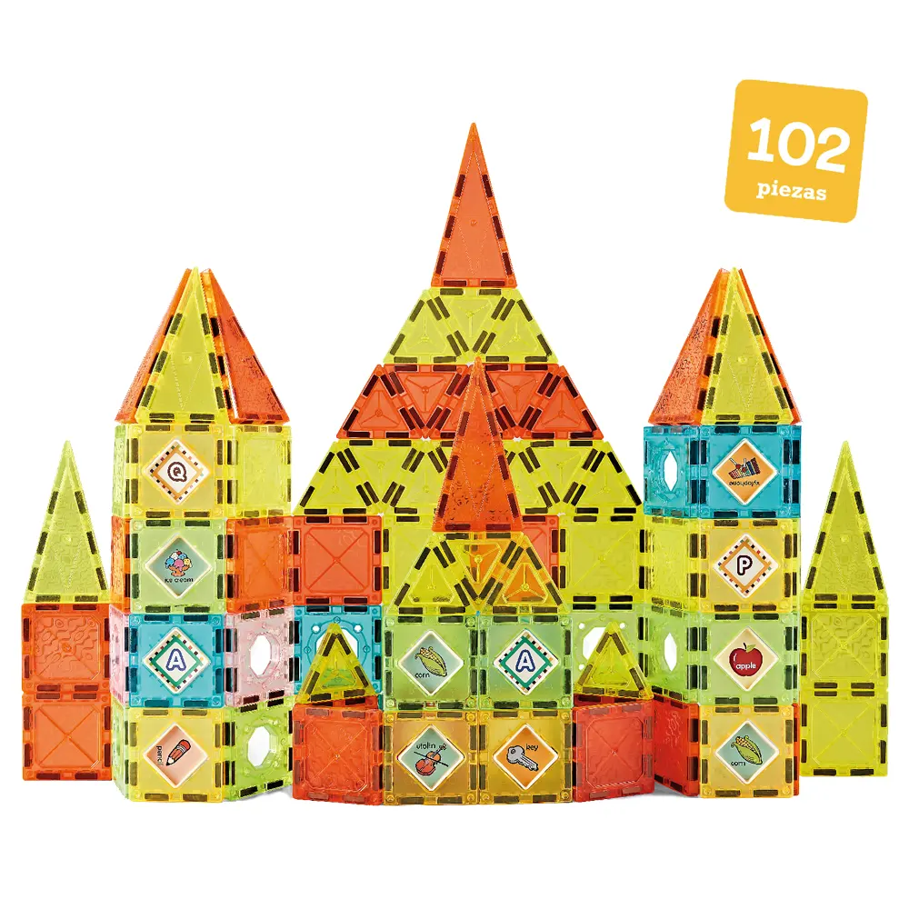 子供のための城の磁石ゲーム磁気ビルディングブロックを組み立てる教育を学ぶ