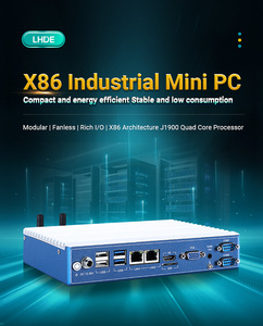 LH09-WIPC Cheap Aluminium Alloy Mini PC <strong>Compact</strong> <strong>Embedded</strong> <strong>Computer</strong> X86 Celeron J1900 8GB LVDS Industrial Fanless Mini Box PC - Product Image 2