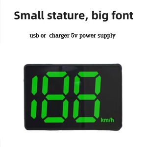 Hot Sale Digital Head-Up LCD Dashboard Display Speed Meter GPS Speedometer in KMH <strong>MPH</strong> for All Cars New Popular Accessory - Product Image 3