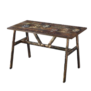 Hiện đại Retro thức ăn nhanh bàn ghế thiết lập kinh tế gỗ thiết kế cho nhà hàng Snack BBQ thực phẩm gian hàng mì cửa hàng Lẩu bảng - Product Image 6