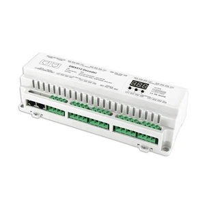 BC-624-DIN neue Ankunfts leiste KTV DIN-Schiene 24 Kanäle 12V 24V Konstant spannung DMX RDM Decoder DMX512 Controller für Bühnen licht - Product Image 1