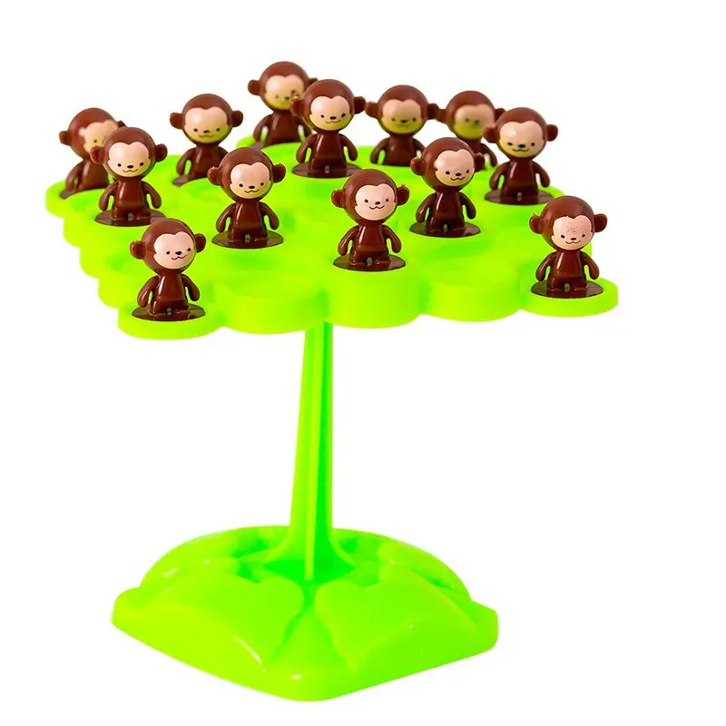 Juego de mesa de entrenamiento de enfoque interactivo para dos personas de nuevo diseño, mini mono, árbol de equilibrio, juguetes educativos