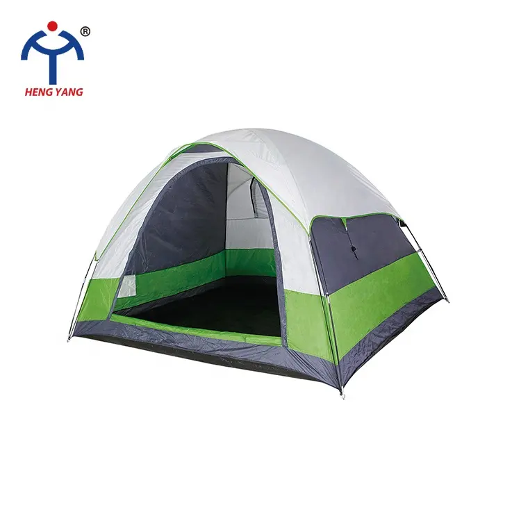 Tienda de campaña para exteriores, carpa de playa de doble capa, protección solar, portátil, para 6 personas, OEM, familiar, para viaje y acampada, 2021