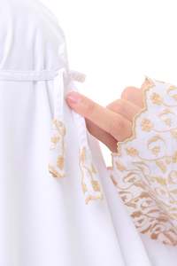 SIPO özelleştirilmiş dua elbise nakış seyahat Prayerset organik İpek Premium Prayerset müslüman özelleştirilmiş ipek Telekung - Product Image 3