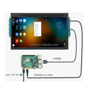 Controller Board HDMI-kompatibles USB 10,1 Zoll 1024*600 1280x800 10,1 "Raspberry Pi LCD-Touchscreen 10-Zoll-LCD-Display - Product Image 3