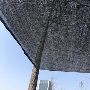 Rete per parasole nera protetta UV per giardino prato e cortile in HDPE copertura per serra taglio personalizzato - Product Image 4