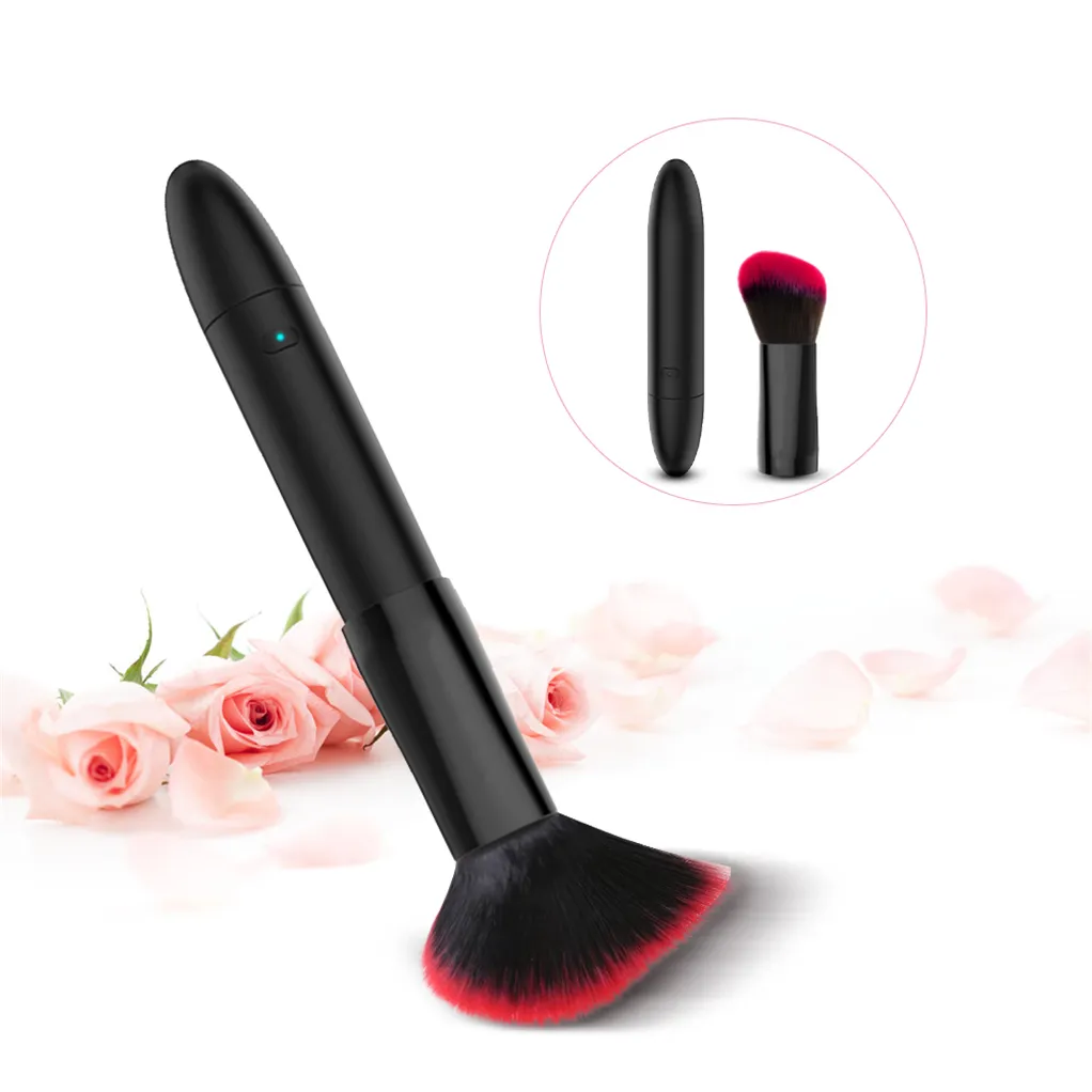 Rechargeable 10 Speed Vibration Vibrator Massage Stick Magic Makeup Brush Female Intimate Adult Sex Toys for Couple