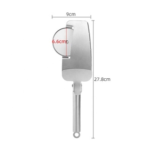 Yenilik paslanmaz çelik Pizza kesici ve Spatula Combo 3-in-1 klip pasta Spatula Pizza kesici Mesmerizer - Product Image 6