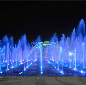 Nhà cung cấp Trung Quốc ngoài trời âm nhạc khô & sàn đài phun nước nhảy múa mini với đầy màu sắc RGB & DMX đèn - Product Image 4