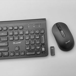 Combo de teclado y ratón inalámbrico de 2,4G, diseño ergonómico cómodo, 104 teclas, certificado ROHS para uso en escritorio, Stock, G