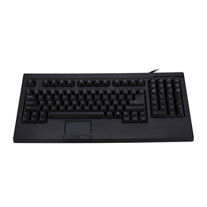 家庭用デスクトップキーボード用のタッチパッドとマウスボタンを備えた大型標準有線キーボード - Product Image 3