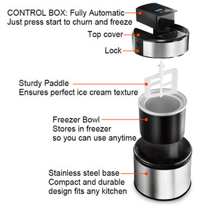 Tự động nhỏ cứng <span class=keywords><strong>Ice</strong></span> <span class=keywords><strong>Cream</strong></span> <span class=keywords><strong>Maker</strong></span> Máy hộ gia đình <span class=keywords><strong>Ice</strong></span> crean <span class=keywords><strong>Maker</strong></span> nỗi nhớ thép không gỉ điện 12 tùy chỉnh cho nhà - Product Image 6