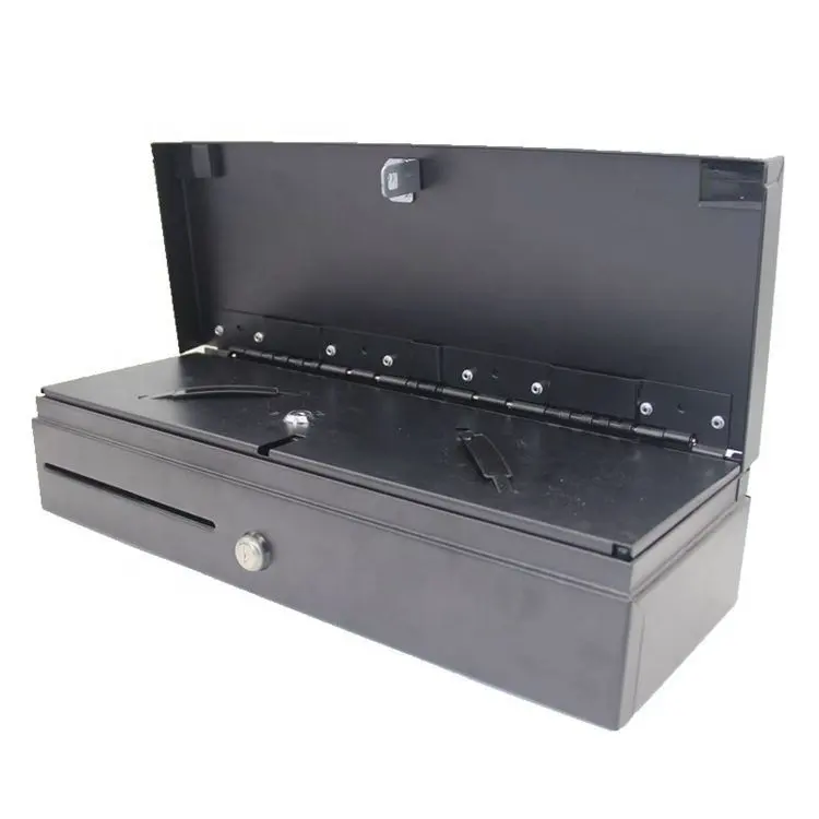 Bloqueable 170 Flip-Top Flip Top Money Drawer Register Rj12 Safe Money Box Cajón para sistema POS