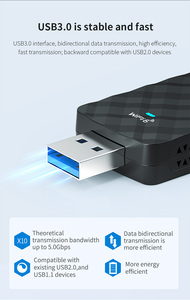 CF-952AX 1800Mbps无线Wifi适配器USB3.0 Wifi接收器2.4G/5.8GHz加密狗MT7921AU Linux Wins笔记本电脑网卡 - Product Image 5