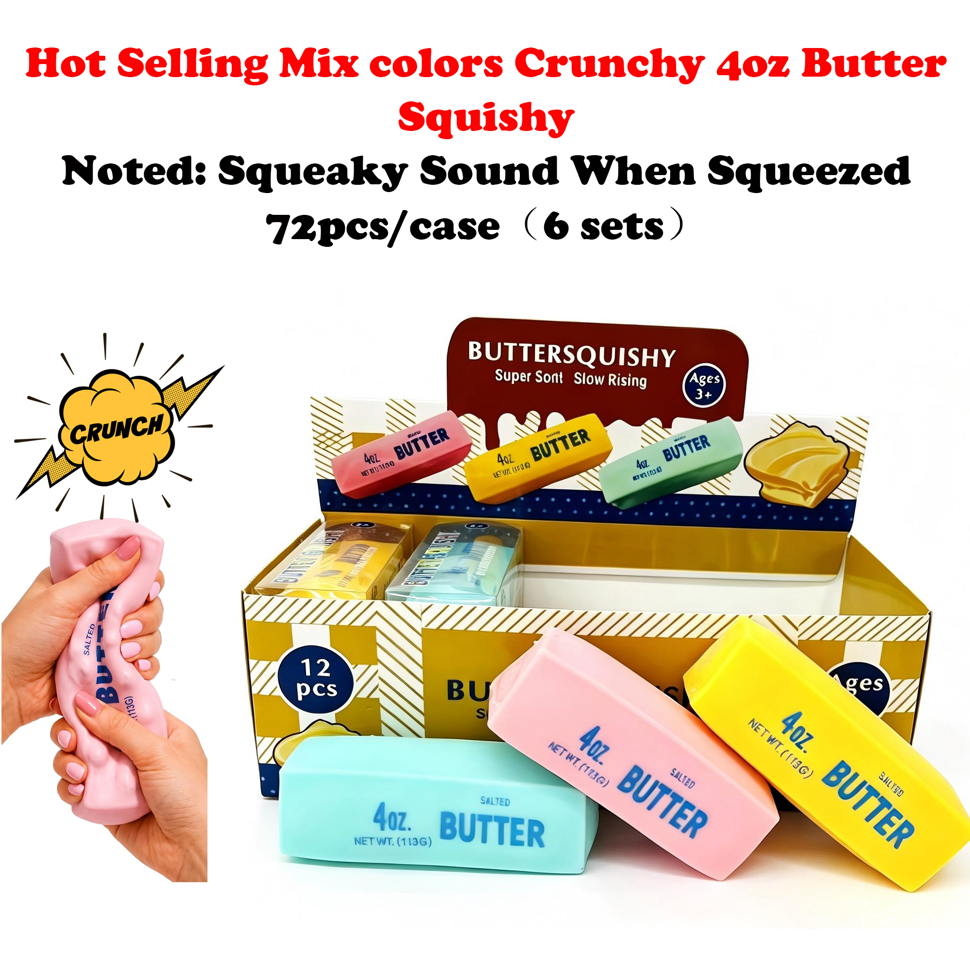 Mix 3 colors + 4oz small butter