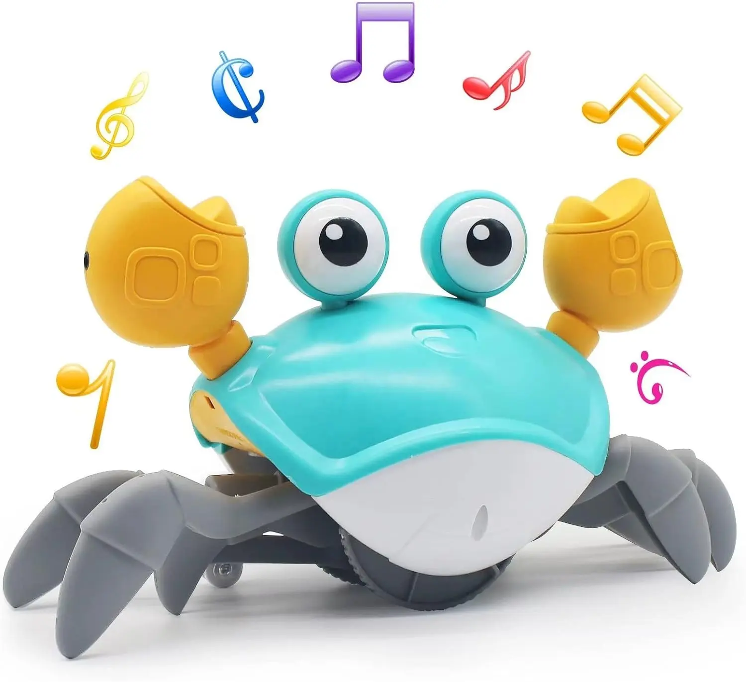 Baby Geschenk Musikspiel zeug 2-4 Jahre Batterie betriebenes elektrisches Runaway Crab Crawling Crab Babys pielzeug Krabben spielzeug mit Sensor