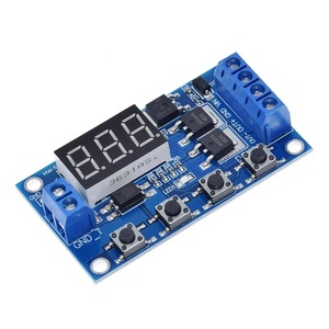 รีเลย์หน่วงเวลาดิจิทัล LED 12V 24V แบบ Dual MOS ใหม่วงจรทริกเกอร์ตั้งเวลาแผงวงจรควบคุมเวลาดีไอวาย - Product Image 2