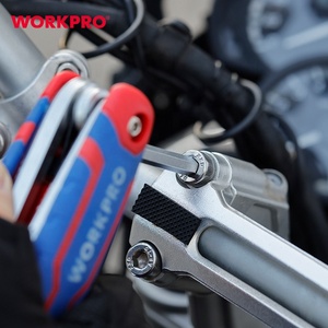 WORKPRO <strong>8PC</strong> Metric Folding <strong>Hex</strong> <strong>Key</strong> Set Fastening Tool Chrome-vanadium Steel Allen Wrench Set <strong>Hex</strong> <strong>Key</strong> - Product Image 6