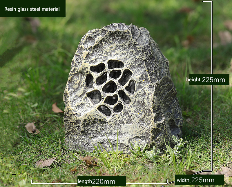 Pierre fer à cheval résine café jaune