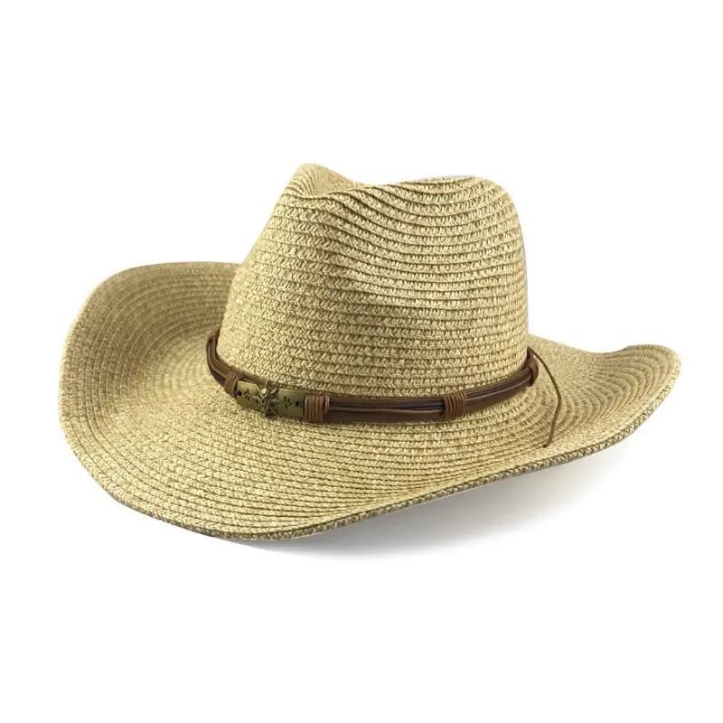 Hot Spring Summer Sun Protection Panama White Flat Brims Vintage Jazz Top Men Women Woven Straw Hats