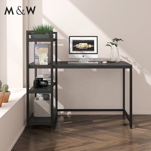 Nordic <strong>Simple</strong> Home Office <strong>Desk</strong> Writing <strong>Computer</strong> <strong>Desk</strong> with Book Shelve - Product Image 6