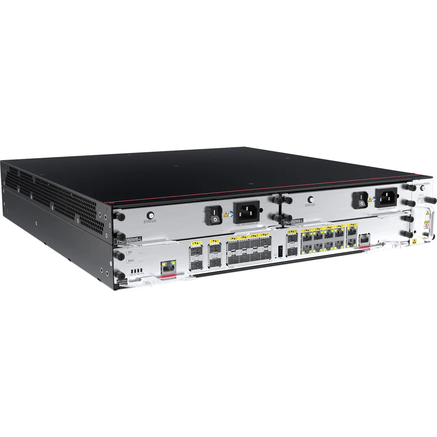 جهاز توجيه شبكات الجيل الرابع المخصص 300 ميجا بايت/ثانية MPLS VPN VoIP NetEngine AR6000 Series AR6280