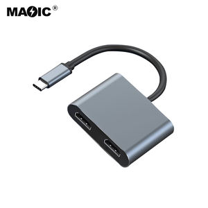 2 in 1 USBタイプCからデュアル<span class=keywords><strong>HDMI</strong></span>アダプター4K30HZUSB3.1ハブマルチポートアダプターコンバーターUSB-CハブアダプターUSBCから<span class=keywords><strong>HDMI</strong></span> - Product Image 2