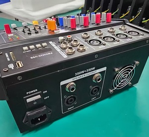 Professional 350W Powered Audio <strong>Mixer</strong> 4/6 Channel <strong>PRO</strong> Mixing Console 16 Dsp Effect Integrated Power Amplifier Audio <strong>Mixer</strong>