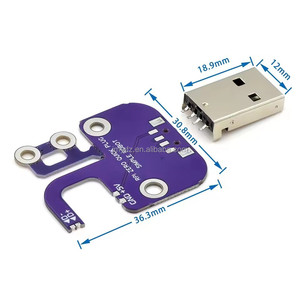 Placa adaptadora USB Zero W/Zero WH, módulo de placa de expansión USB Raspberry Pi, enchufe USB multifuncional - Product Image 2