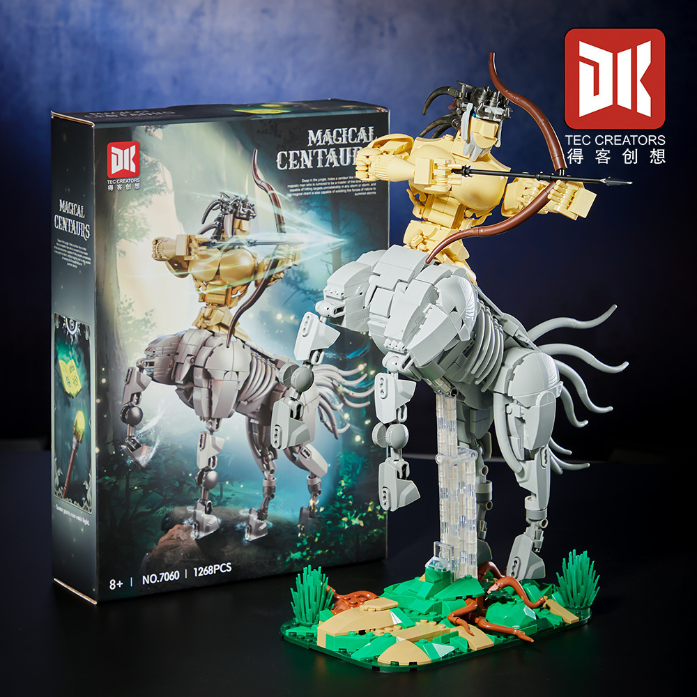 Deku 7060 Centauro de transformación bidireccional, 1268 bloques - Exquisito regalo.