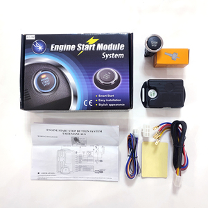 Universal PKE Keyless <strong>Push</strong> <strong>Button</strong> Starter Remote Control Engine <strong>Start</strong> Stop Auto Car Alarms System Kit E02 - Product Image 1