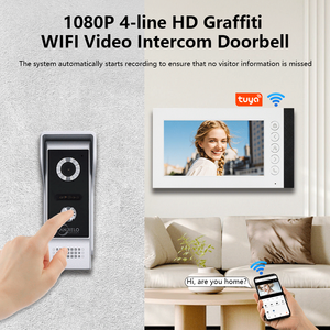 Anjielo Smart Home 7 Inch HD <strong>Monitoring</strong> Sensing Safe and Convenient Doorbell <strong>Camera</strong> Video <strong>Intercom</strong> <strong>System</strong> for Home Security - Product Image 2